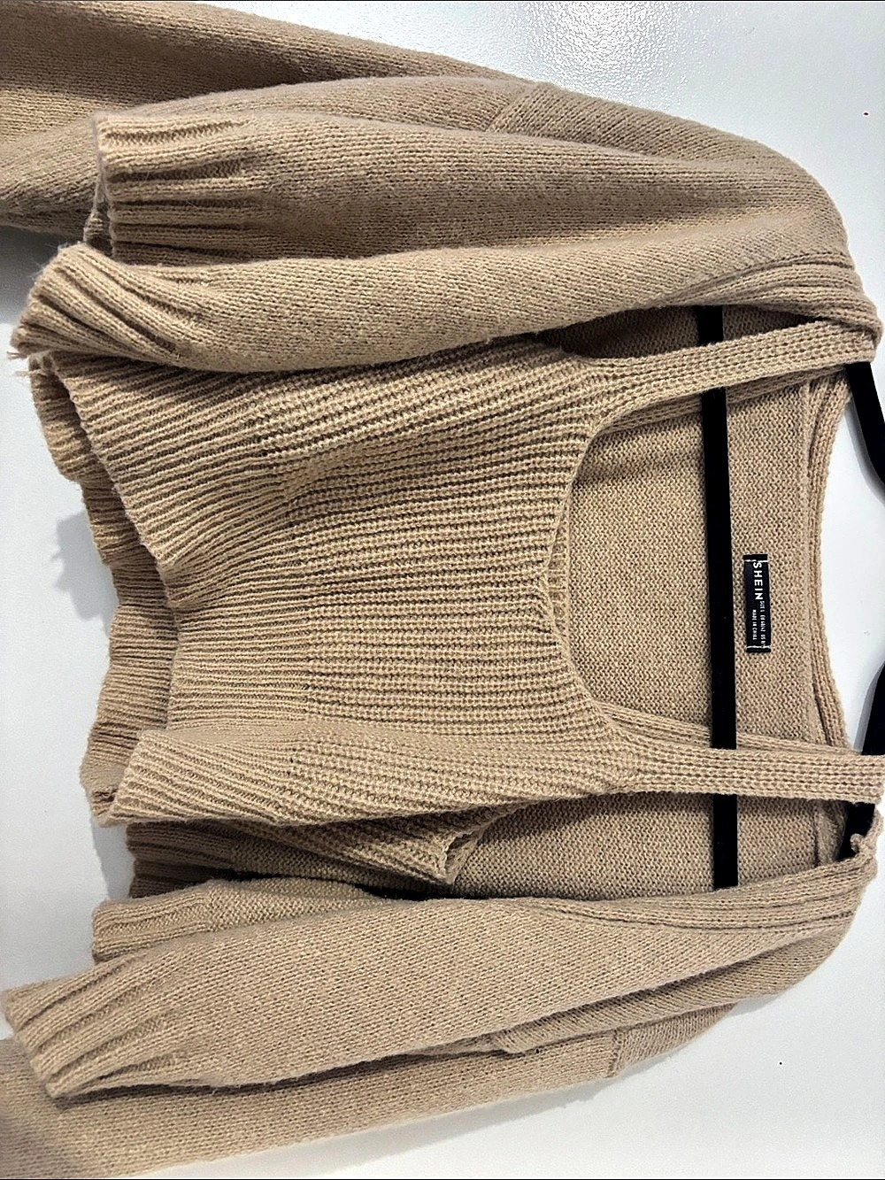 Knit Cardigan & Tank Set in Brown Like New - Picture 3 of 3